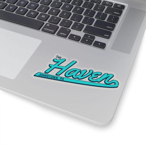 The Haven Script Logo Sticker - Teal