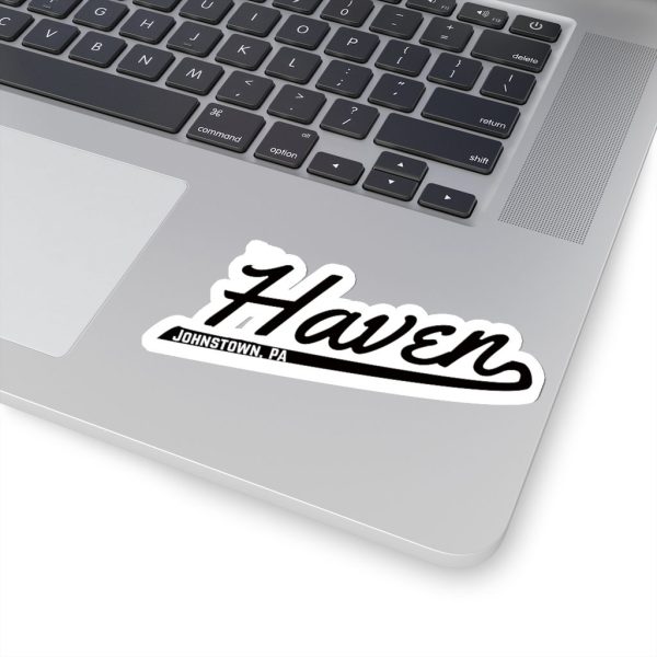 Haven Script Logo Sticker Black