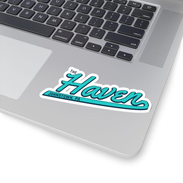 The Haven Script Logo Sticker - Teal