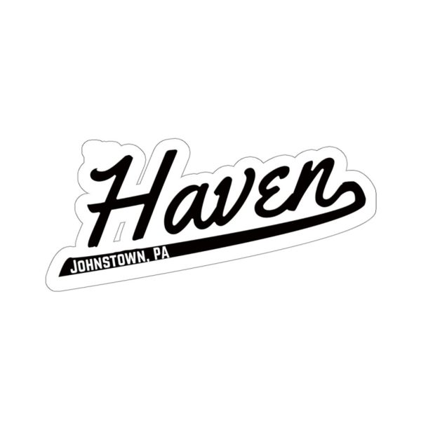 Haven Script Logo Sticker Black
