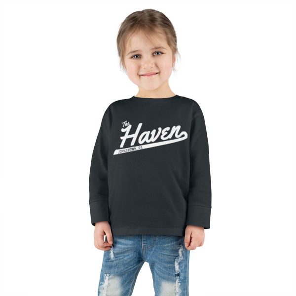 The Haven Script Toddler Long Sleeve Tee