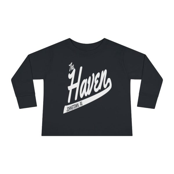 The Haven Script Toddler Long Sleeve Tee
