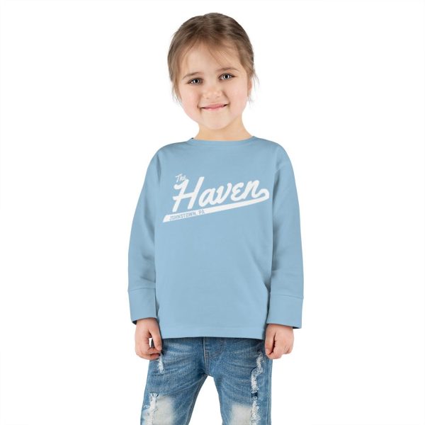 The Haven Script Toddler Long Sleeve Tee