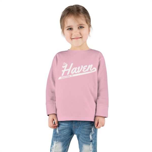 The Haven Script Toddler Long Sleeve Tee