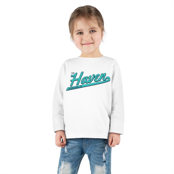 The Haven Script Toddler Long Sleeve Tee